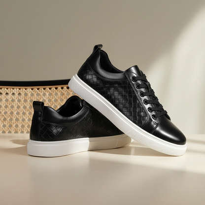 SNEAKER IN PELLE INTRECCIATA